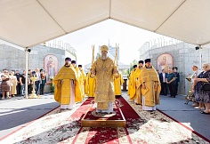 В Ростове заложили камень нового храма в честь Александра Невского, который возродит облик снесенного в 30-е годы собора