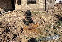В Волгограде донские спасатели обезвредили авиабомбу времён Великой Отечественной войны
