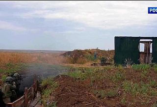 На полигоне ЮВО отработали действия по штурму опорного пункта условного противника