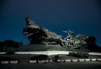 В Ростове восстановили подсветку мемориала «Тачанка-Ростовчанка»