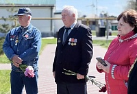 В Азовском районе открыли памятный знак ликвидаторам чернобыльской аварии