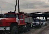 Ростов заволокло дымом от ландшафтного пожара в Аксайском районе