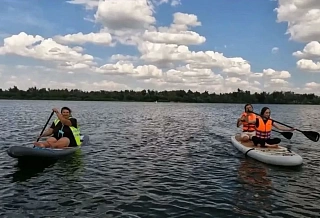 Сапбордингом по Северскому Донцу предложили заниматься туристам