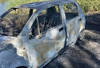 200 квадратных метров травы горят на Дону