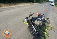 В Белокалитвинском районе мотоциклист с ребенком-пассажиром попал в ДТП