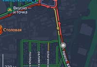 Пробка сковала движение на кольце у ростовского проспекта Королева