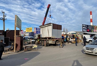 «Темерник» - под снос: в Ростове убирают незаконные торговые точки крупнейшего стихийного рынка