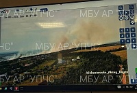 Около 300 кв.м. камыша горит в пойме Дона в Аксайском районе